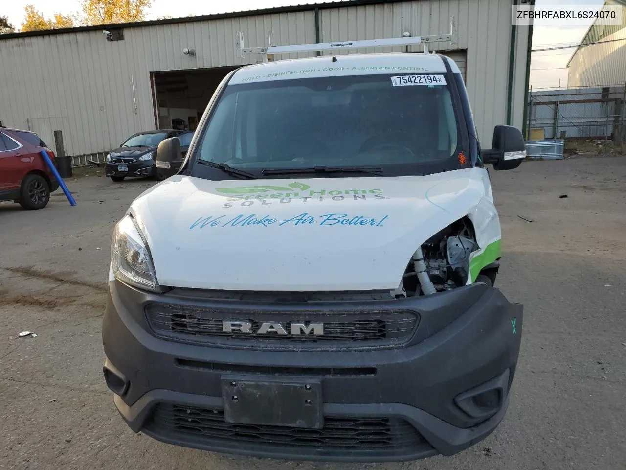 2020 Ram Promaster City VIN: ZFBHRFABXL6S24070 Lot: 75422194