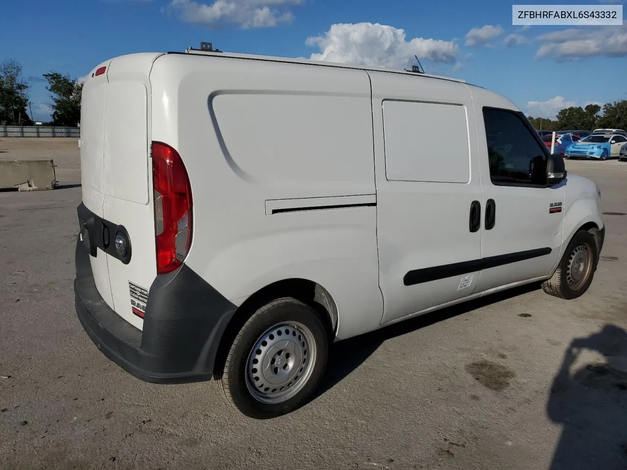 2020 Ram Promaster City VIN: ZFBHRFABXL6S43332 Lot: 76799704