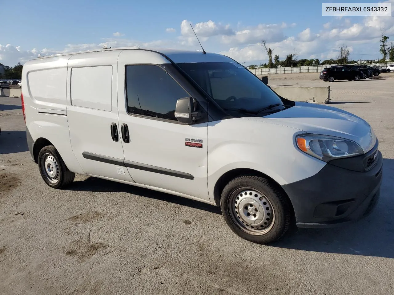 2020 Ram Promaster City VIN: ZFBHRFABXL6S43332 Lot: 76799704