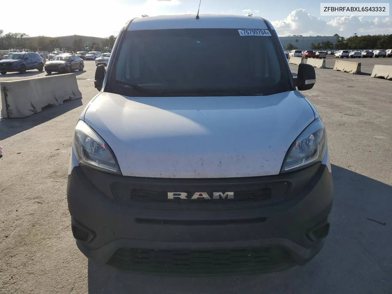 2020 Ram Promaster City VIN: ZFBHRFABXL6S43332 Lot: 76799704