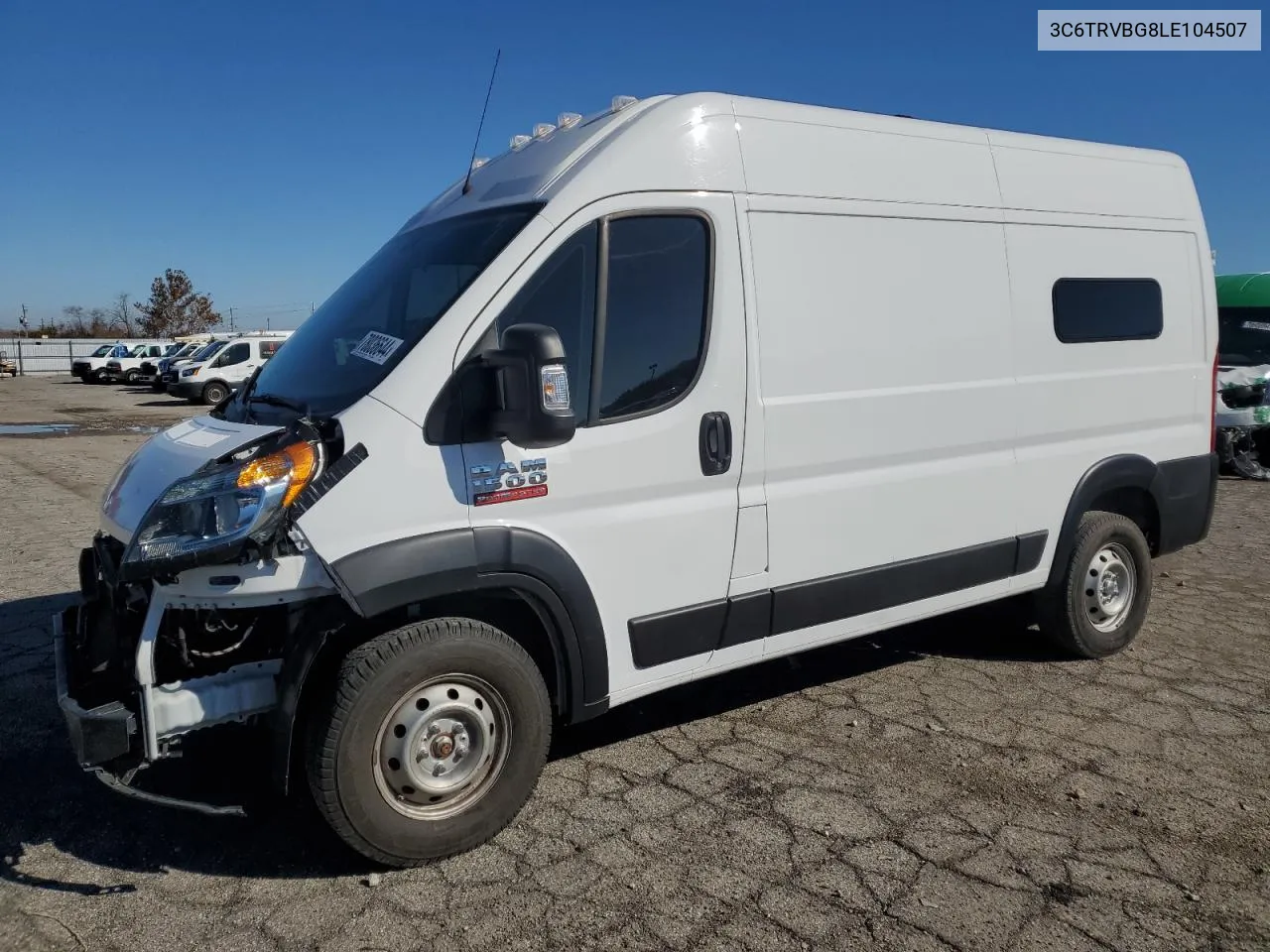 2020 Ram Promaster 1500 1500 High VIN: 3C6TRVBG8LE104507 Lot: 78036644