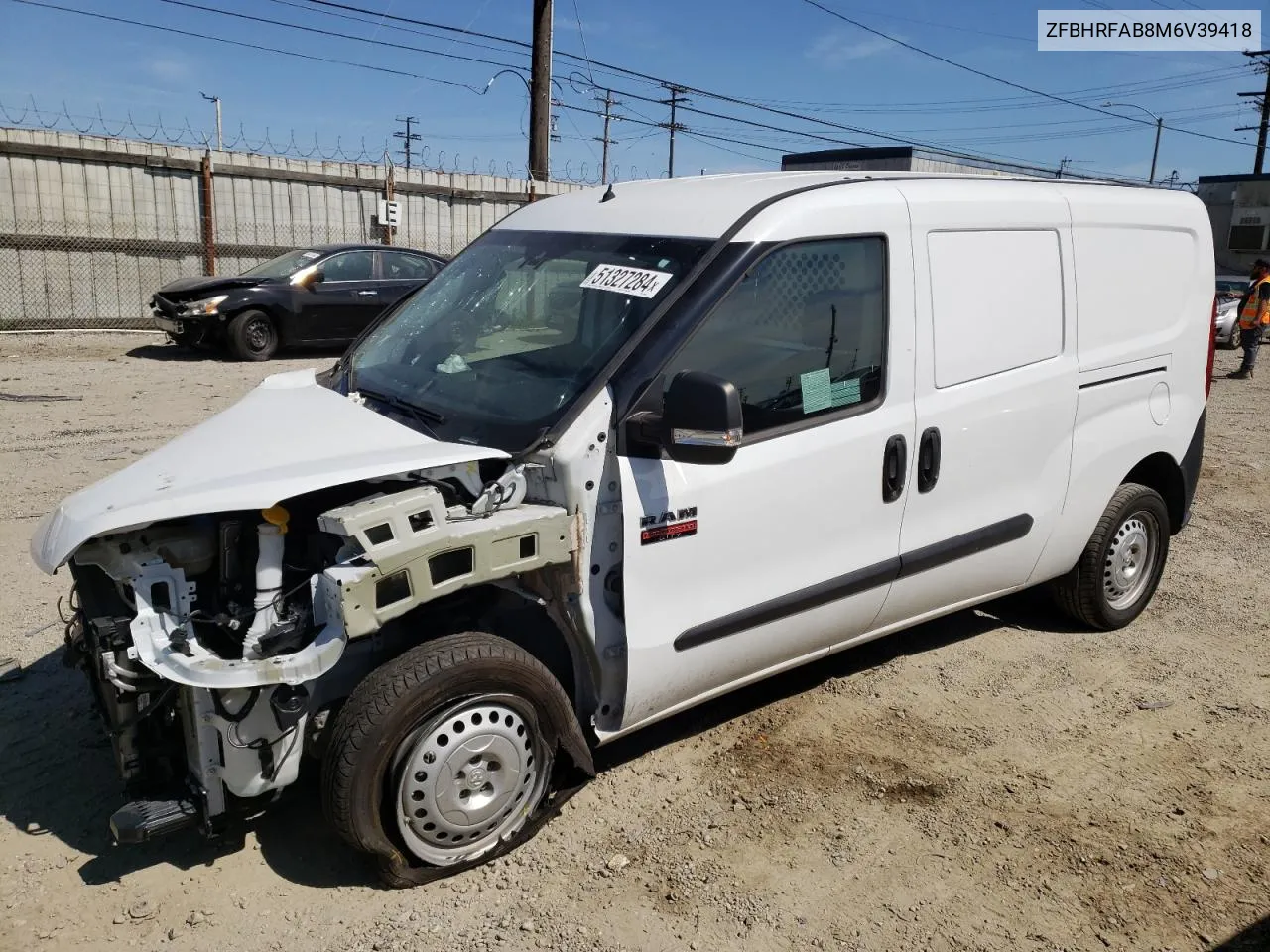 2021 Ram Promaster City VIN: ZFBHRFAB8M6V39418 Lot: 51327284