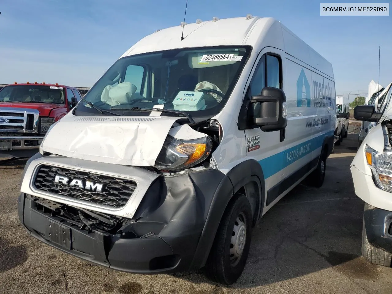 2021 Ram Promaster 3500 3500 High VIN: 3C6MRVJG1ME529090 Lot: 52468584