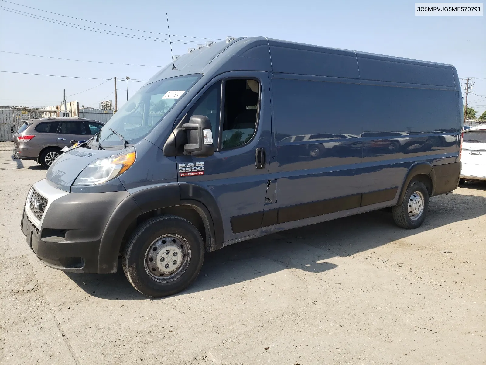 2021 Ram Promaster 3500 3500 High VIN: 3C6MRVJG5ME570791 Lot: 64611354