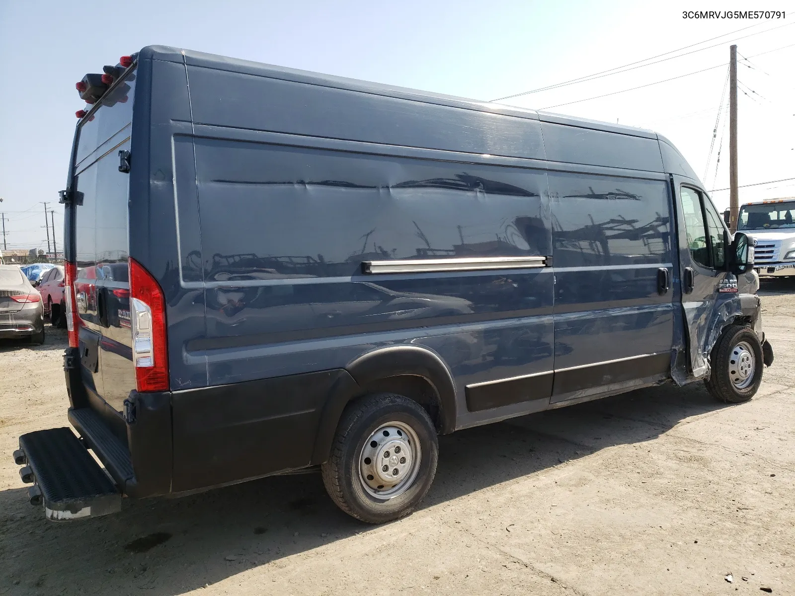 2021 Ram Promaster 3500 3500 High VIN: 3C6MRVJG5ME570791 Lot: 64611354