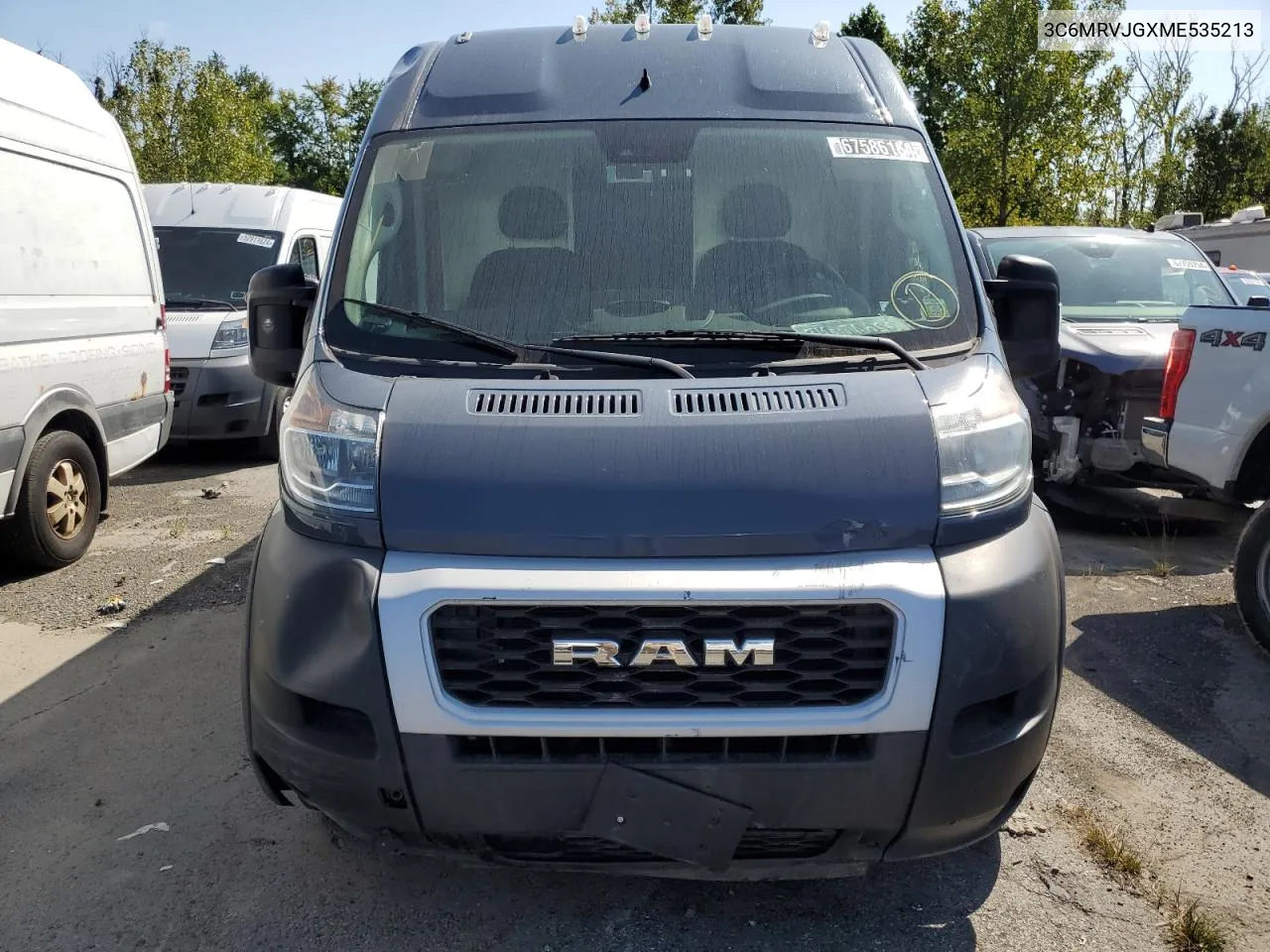 2021 Ram Promaster 3500 3500 High VIN: 3C6MRVJGXME535213 Lot: 67586164