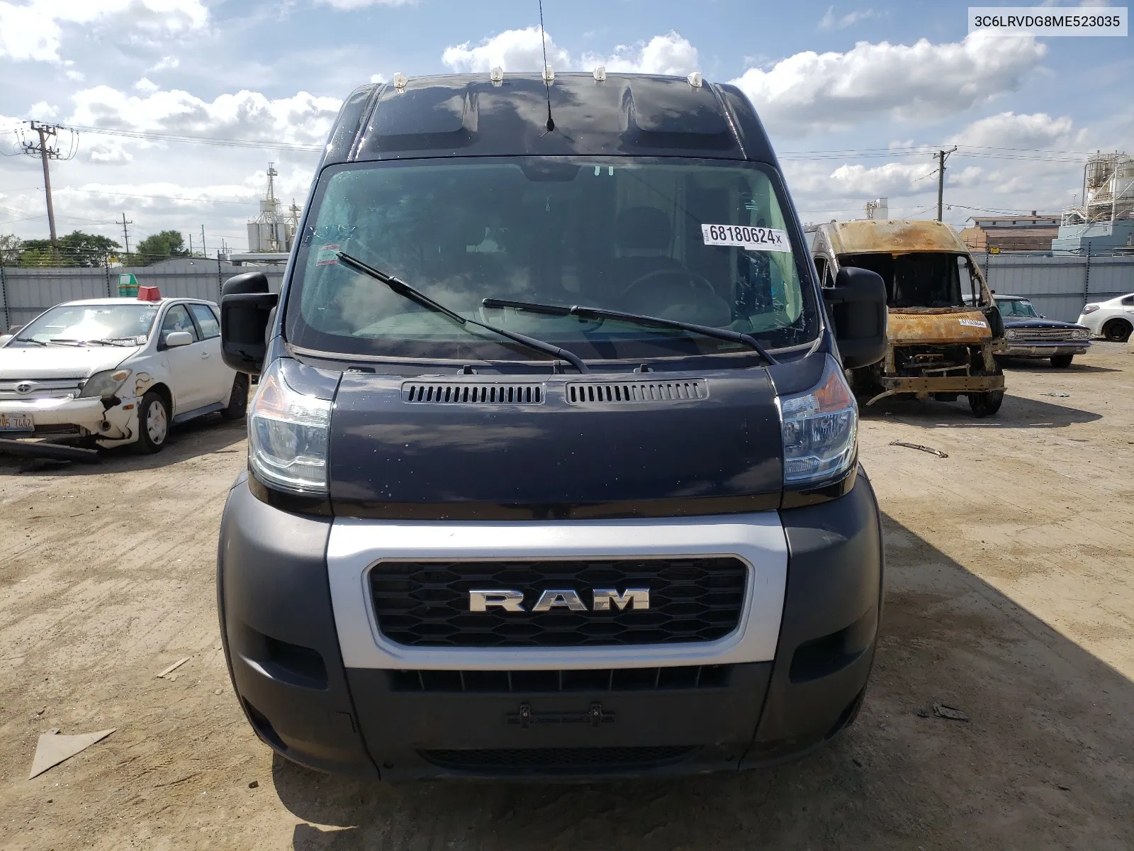 2021 Ram Promaster 2500 2500 High VIN: 3C6LRVDG8ME523035 Lot: 68180624