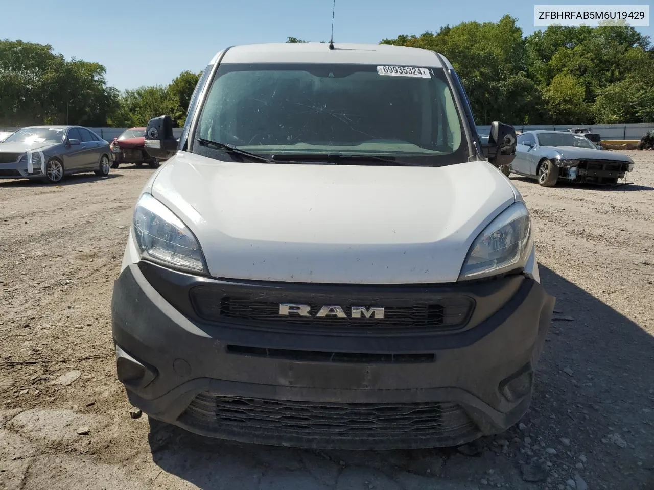 2021 Ram Promaster City VIN: ZFBHRFAB5M6U19429 Lot: 69935324