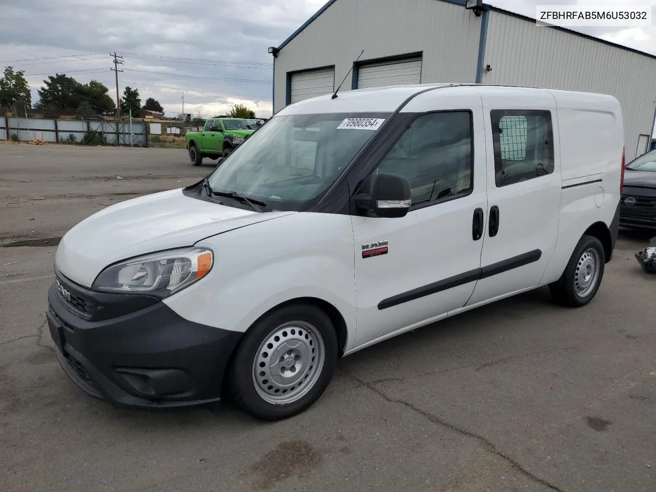 2021 Ram Promaster City VIN: ZFBHRFAB5M6U53032 Lot: 70980354