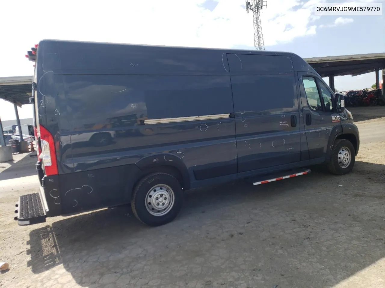 2021 Ram Promaster 3500 3500 High VIN: 3C6MRVJG9ME579770 Lot: 71116774