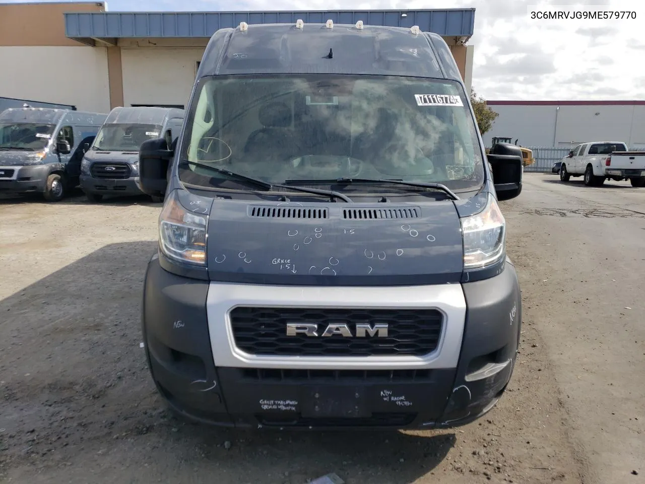 2021 Ram Promaster 3500 3500 High VIN: 3C6MRVJG9ME579770 Lot: 71116774