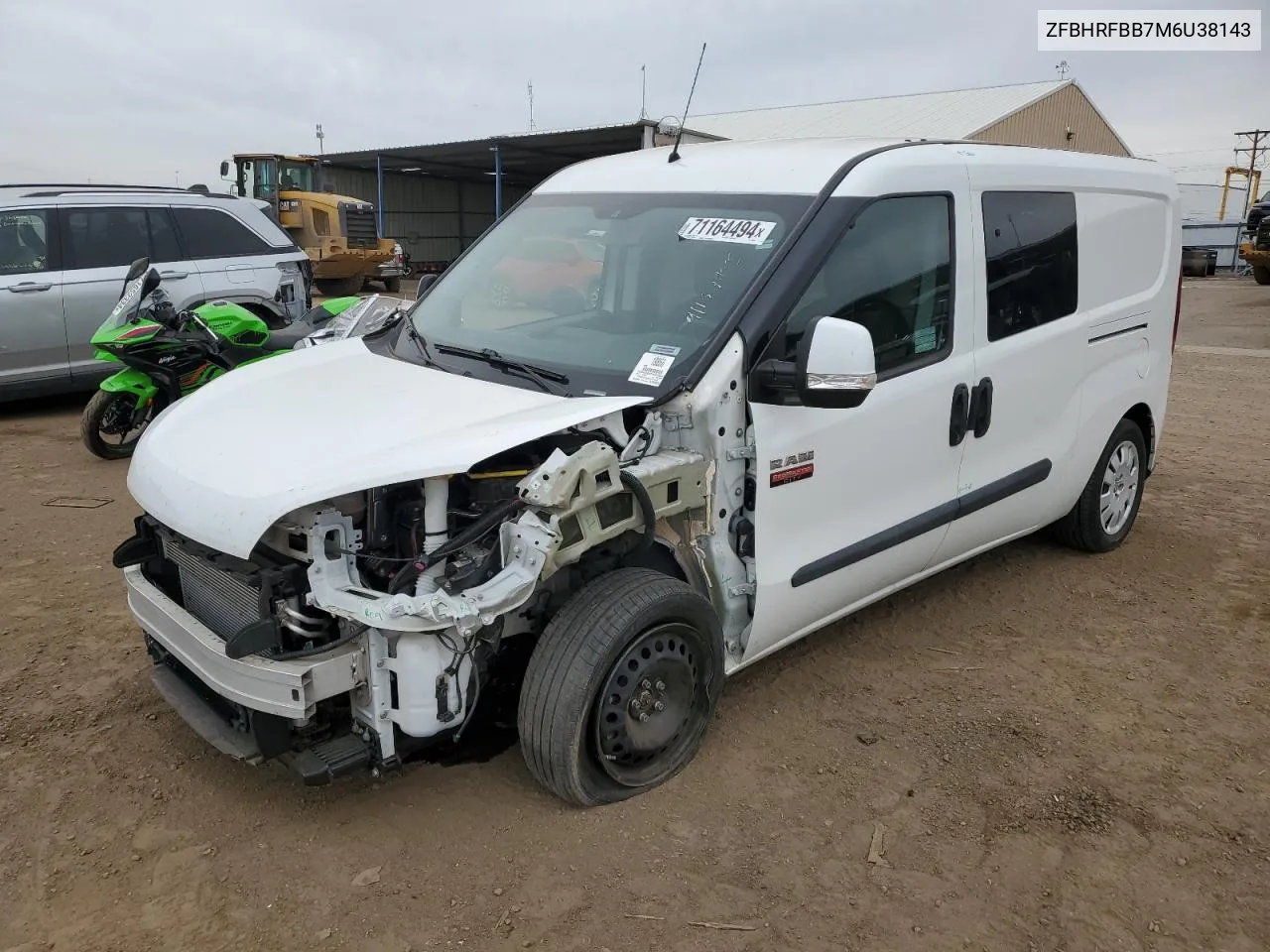 2021 Ram Promaster City Slt VIN: ZFBHRFBB7M6U38143 Lot: 71164494