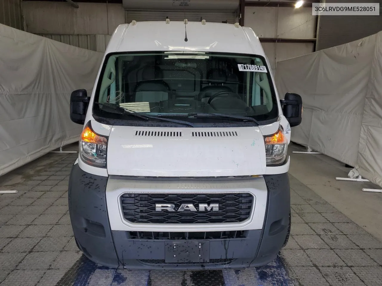 2021 Ram Promaster 2500 2500 High VIN: 3C6LRVDG9ME528051 Lot: 71768914