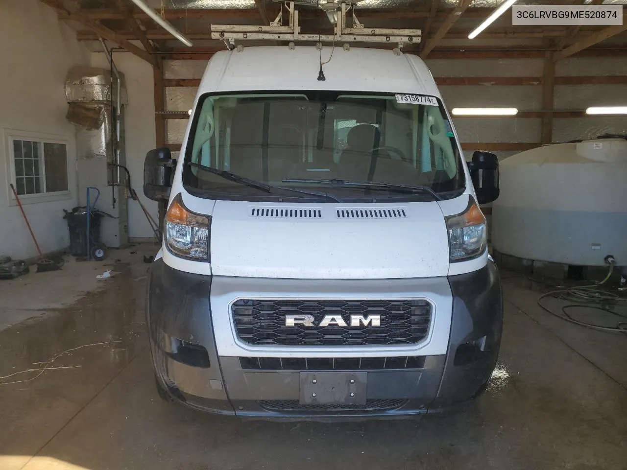 2021 Ram Promaster 1500 1500 High VIN: 3C6LRVBG9ME520874 Lot: 73158774