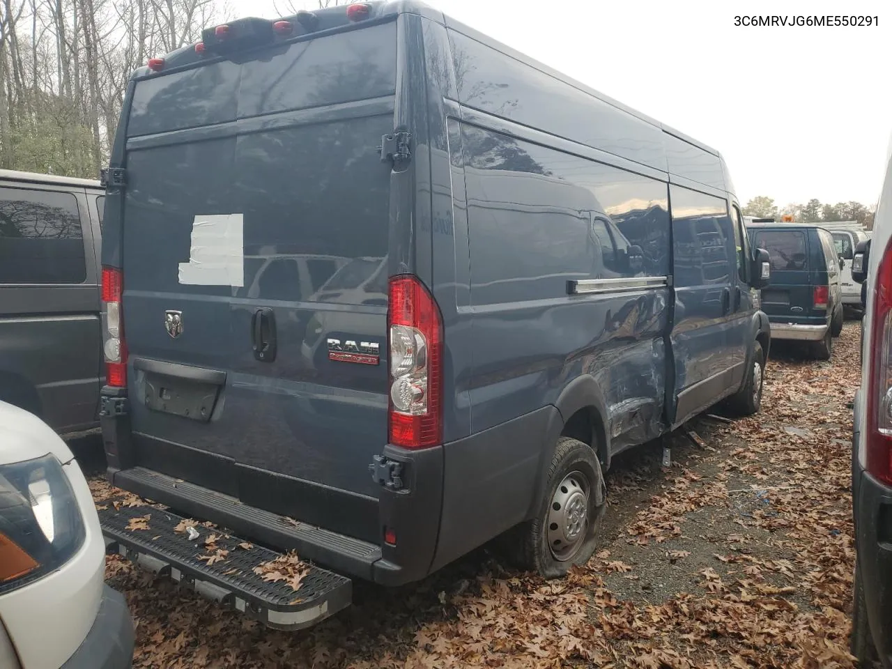 2021 Ram Promaster 3500 3500 High VIN: 3C6MRVJG6ME550291 Lot: 73662674