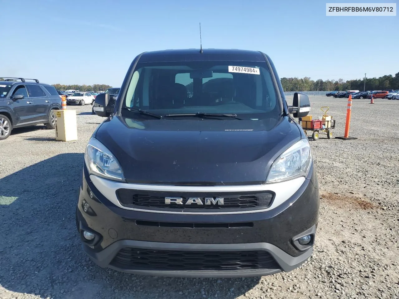 2021 Ram Promaster City Slt VIN: ZFBHRFBB6M6V80712 Lot: 74974984