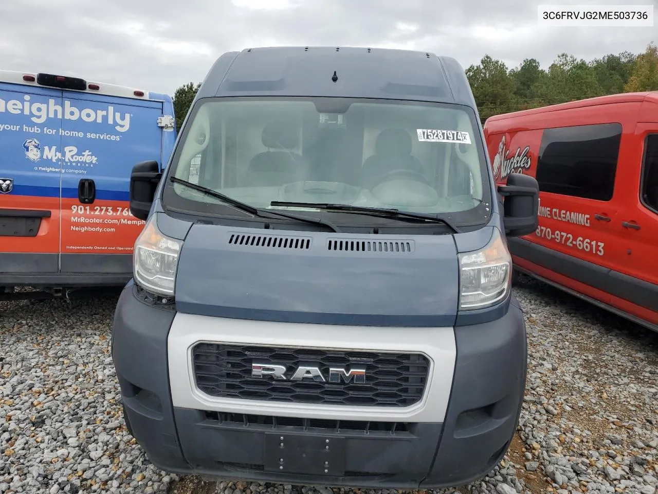 2021 Ram Promaster 3500 3500 High VIN: 3C6FRVJG2ME503736 Lot: 75287974