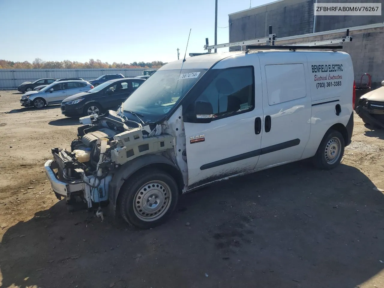 2021 Ram Promaster City VIN: ZFBHRFAB0M6V76267 Lot: 76674714