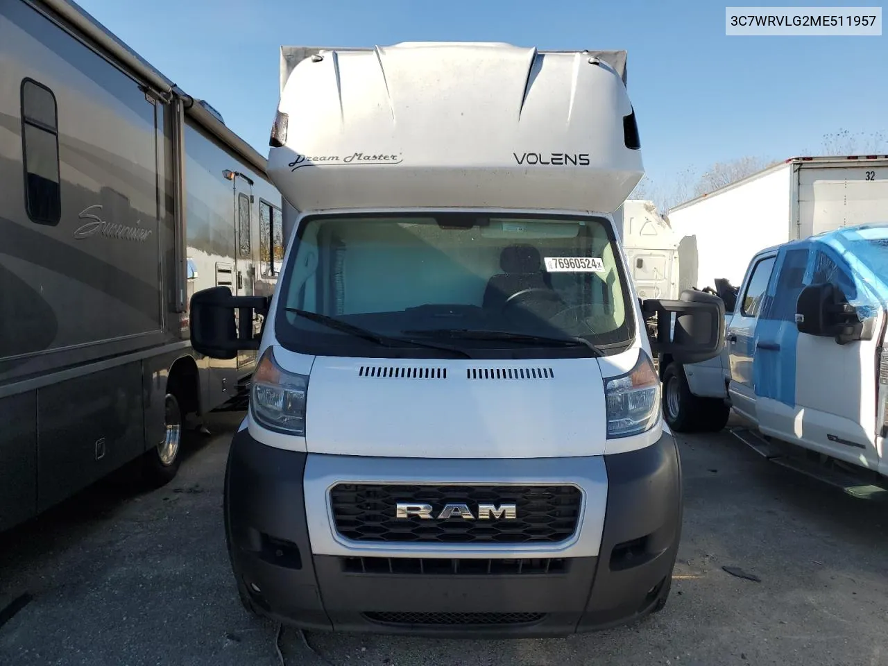 2021 Ram Promaster 3500 3500 Standard VIN: 3C7WRVLG2ME511957 Lot: 76960524