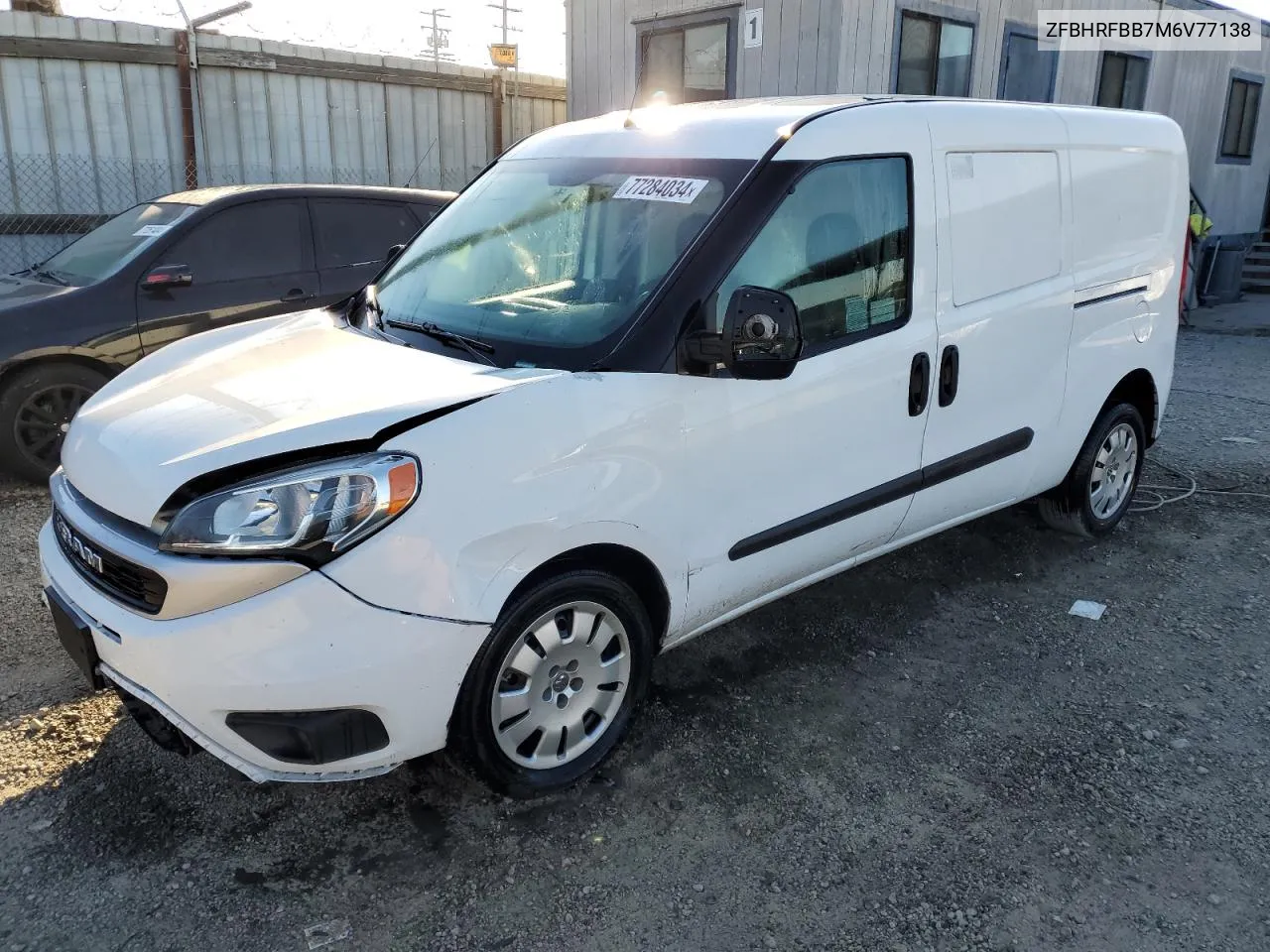 2021 Ram Promaster City Slt VIN: ZFBHRFBB7M6V77138 Lot: 77284034