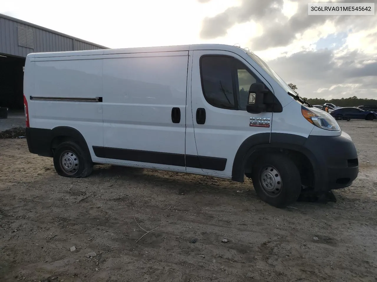 2021 Ram Promaster 1500 1500 Standard VIN: 3C6LRVAG1ME545642 Lot: 79110364