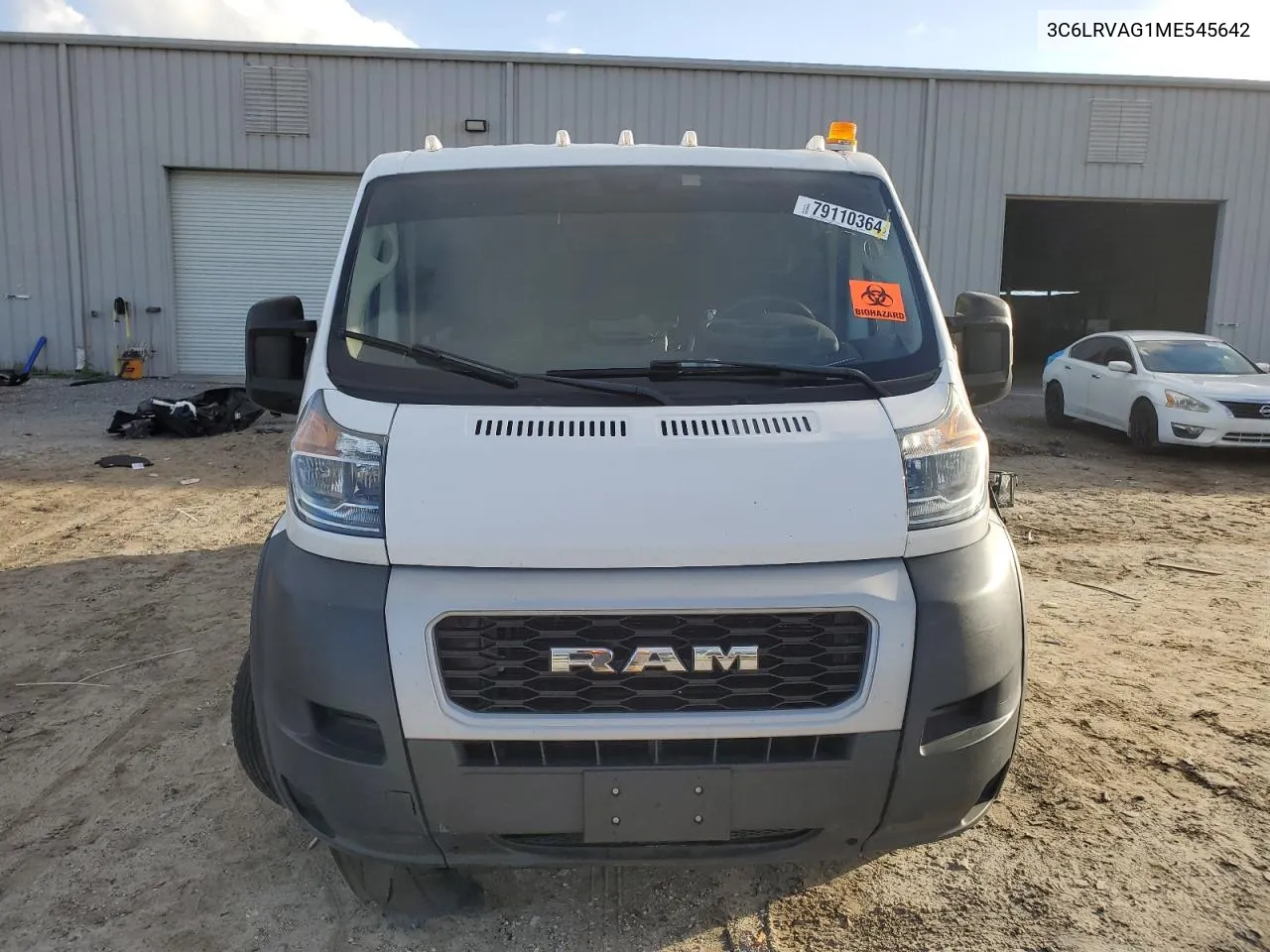 2021 Ram Promaster 1500 1500 Standard VIN: 3C6LRVAG1ME545642 Lot: 79110364