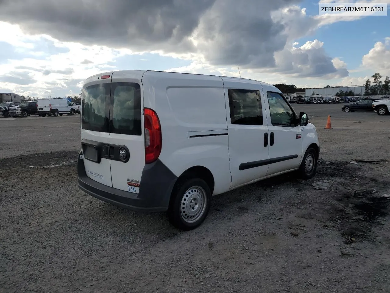 2021 Ram Promaster City VIN: ZFBHRFAB7M6T16531 Lot: 79734044