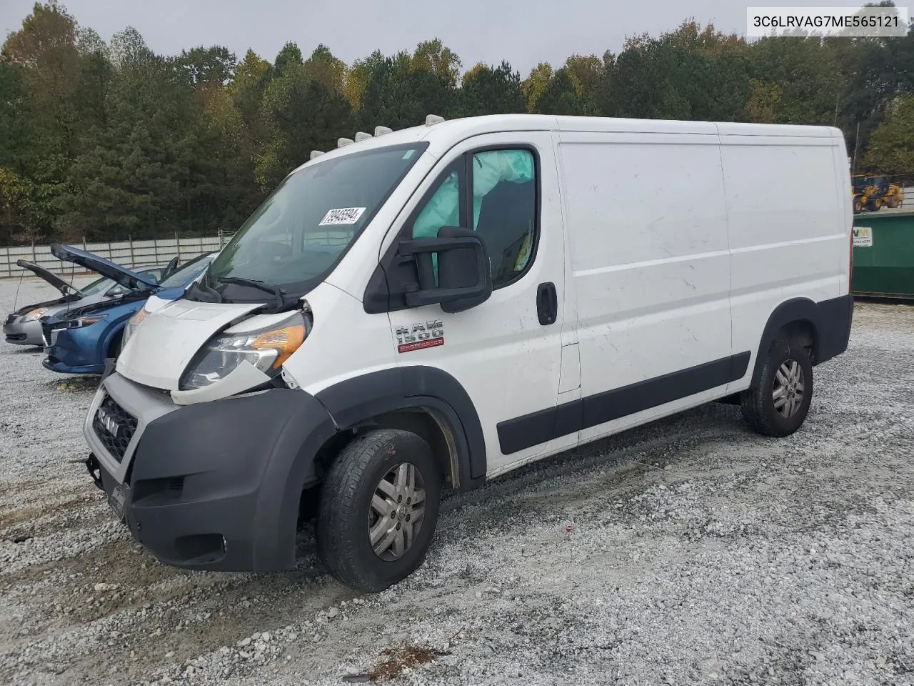 2021 Ram Promaster 1500 1500 Standard VIN: 3C6LRVAG7ME565121 Lot: 79945594