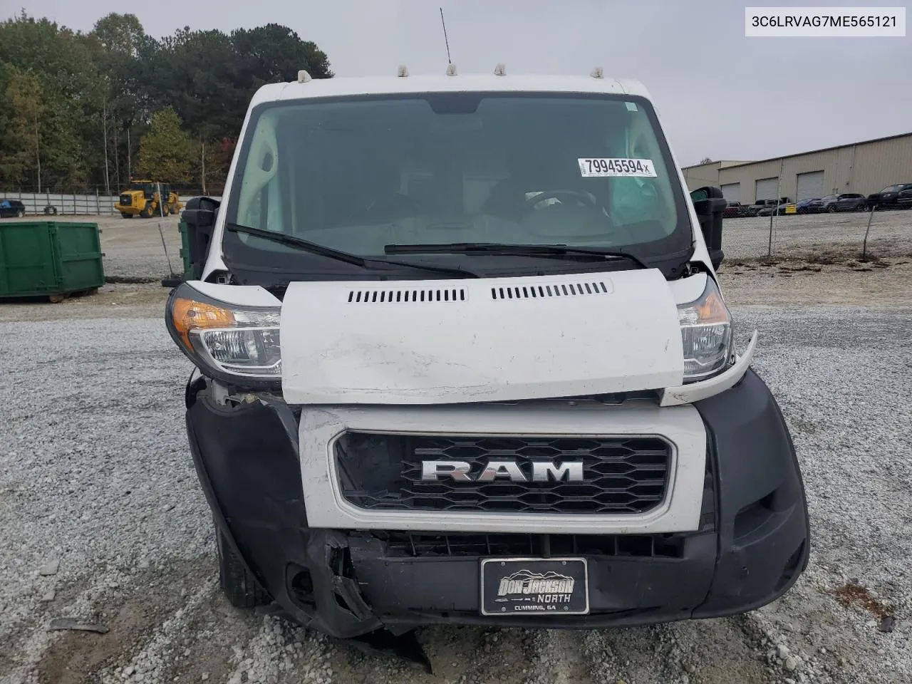 2021 Ram Promaster 1500 1500 Standard VIN: 3C6LRVAG7ME565121 Lot: 79945594