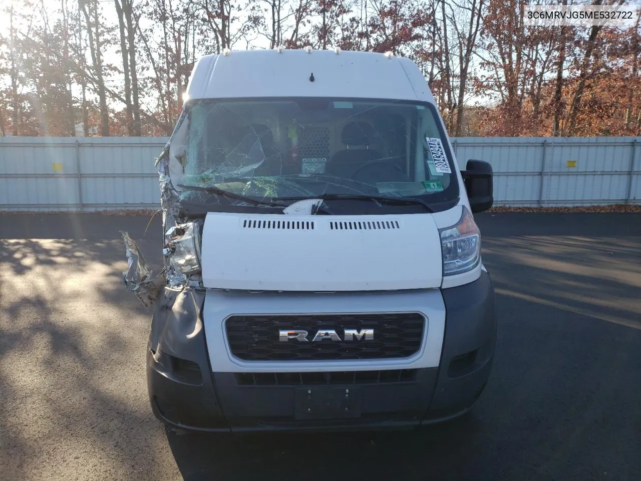 2021 Ram Promaster 3500 3500 High VIN: 3C6MRVJG5ME532722 Lot: 80434944