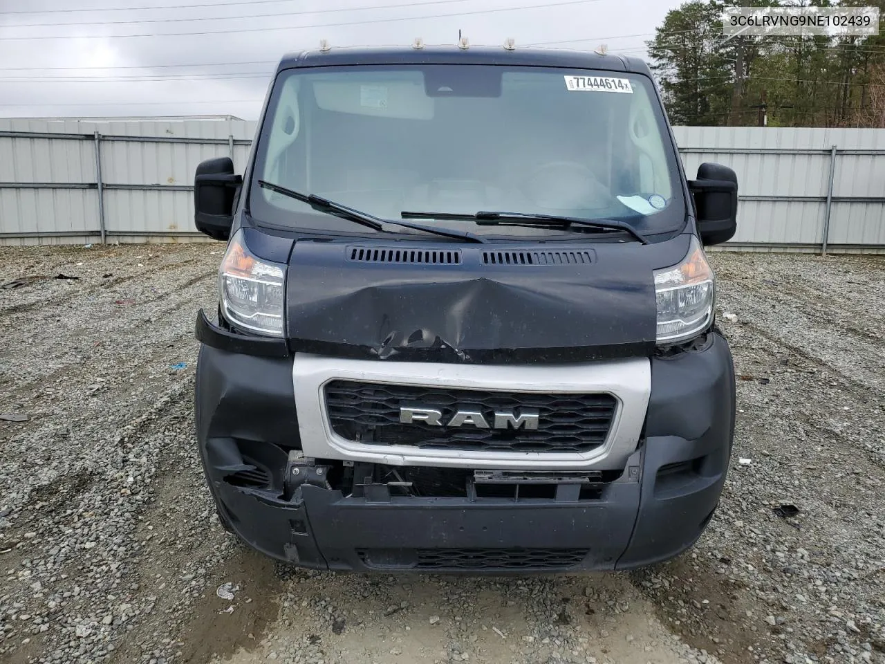 2022 Ram Promaster 1500 1500 Standard VIN: 3C6LRVNG9NE102439 Lot: 77444614