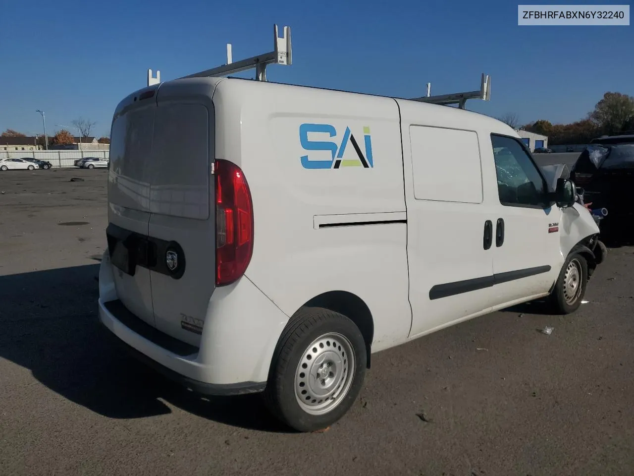 2022 Ram Promaster City Tradesman VIN: ZFBHRFABXN6Y32240 Lot: 77587924