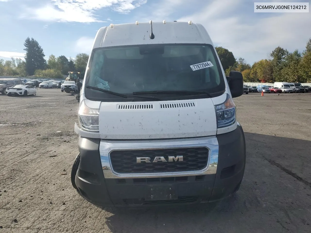 2022 Ram Promaster 3500 3500 High VIN: 3C6MRVJG0NE124212 Lot: 77872944