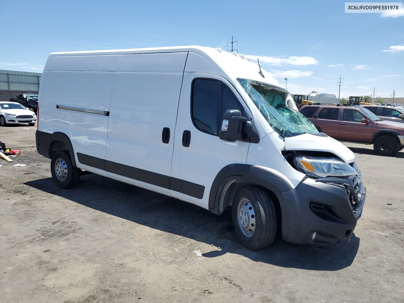 2023 Ram Promaster 2500 2500 High VIN: 3C6LRVDG9PE551978 Lot: 61731554