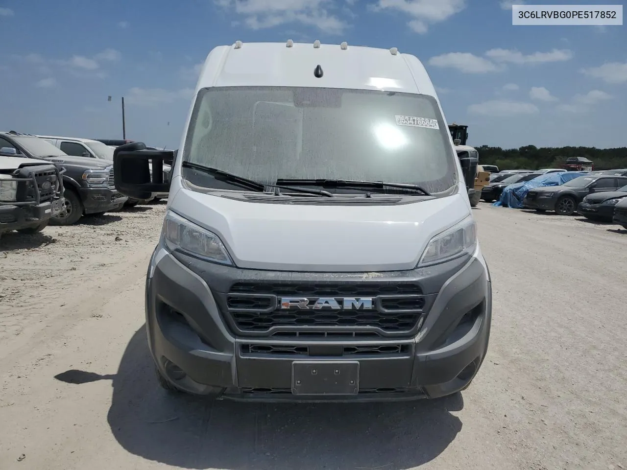 2023 Ram Promaster 1500 1500 High VIN: 3C6LRVBG0PE517852 Lot: 63478684