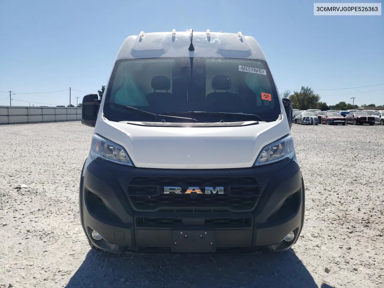 2023 Ram Promaster 3500 3500 High VIN: 3C6MRVJG0PE526363 Lot: 72683724