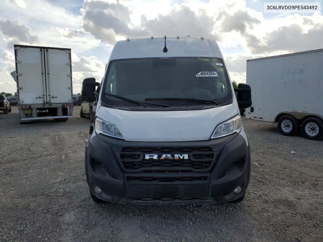 2023 Ram Promaster 2500 2500 High VIN: 3C6LRVDG9PE543492 Lot: 76654394