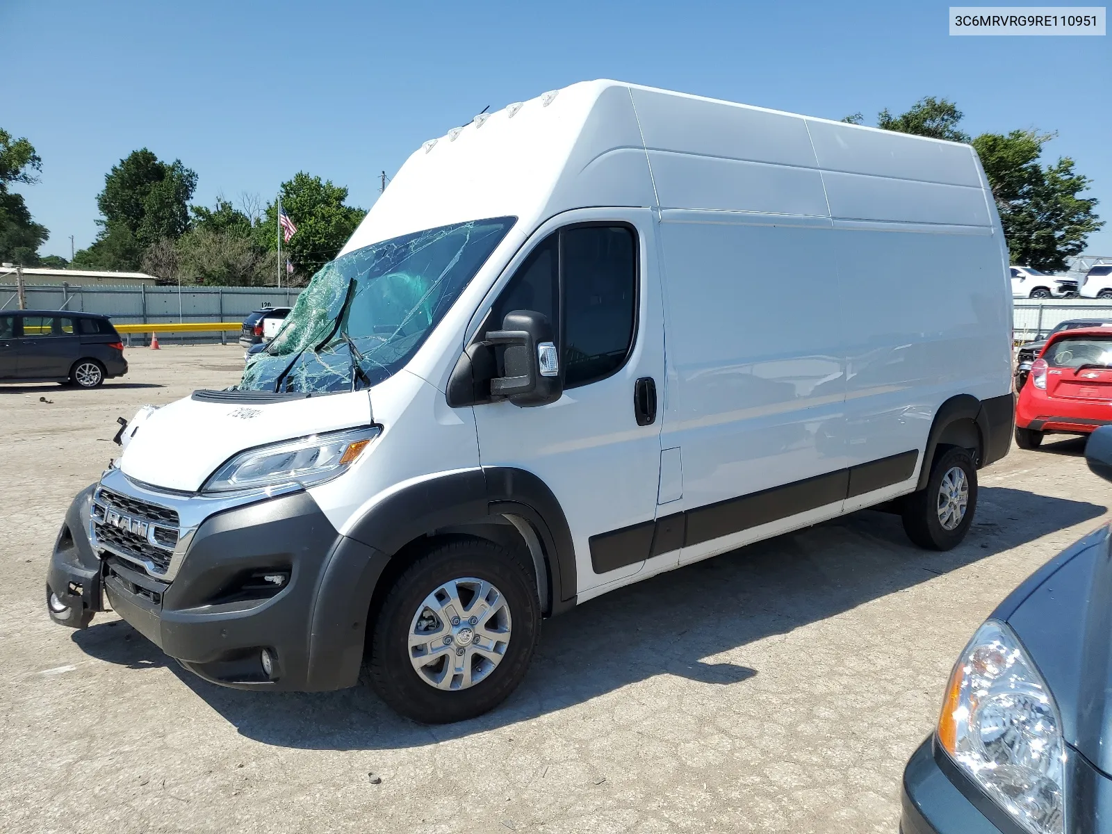 2024 Ram Promaster 3500 3500 Super High VIN: 3C6MRVRG9RE110951 Lot: 61924884