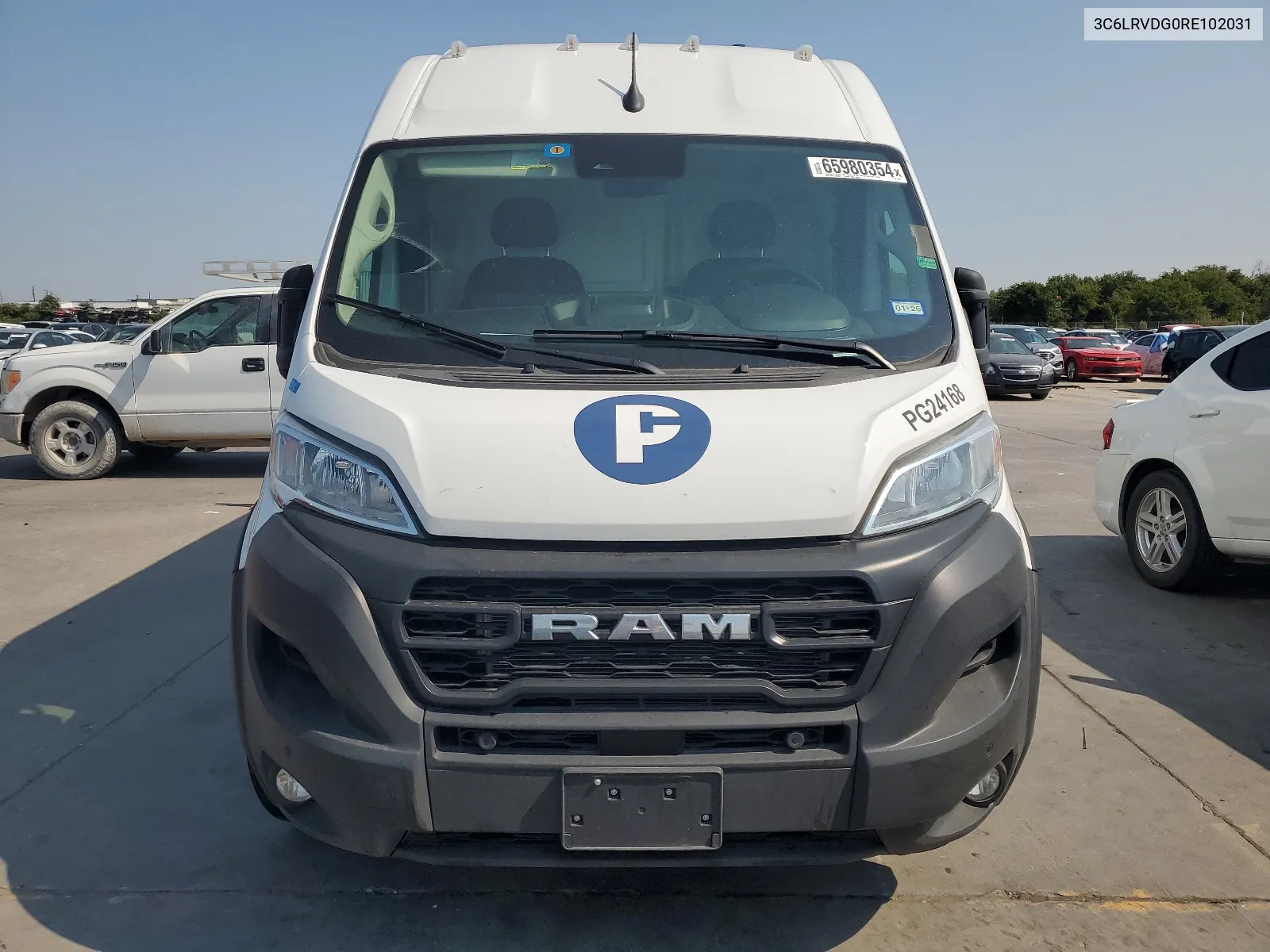 2024 Ram Promaster 2500 2500 High VIN: 3C6LRVDG0RE102031 Lot: 65980354