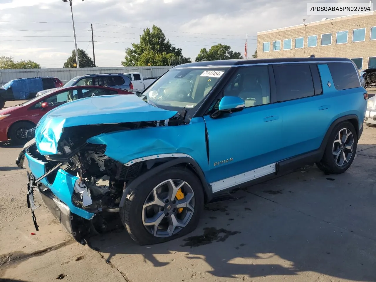 2023 Rivian R1S Adventure VIN: 7PDSGABA5PN027894 Lot: 71442484