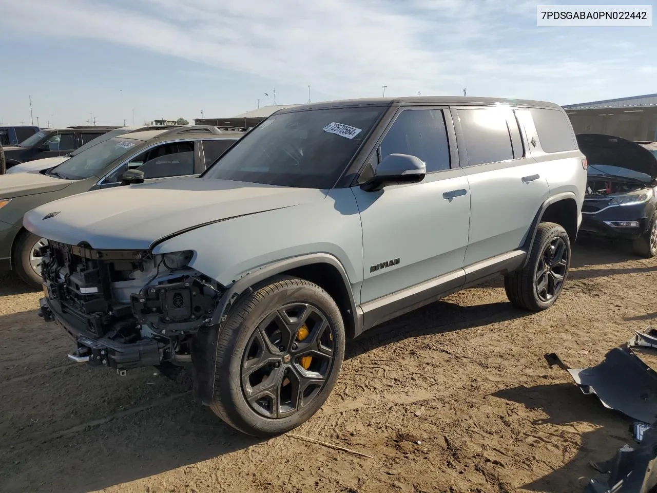 2023 Rivian R1S Adventure VIN: 7PDSGABA0PN022442 Lot: 72570564