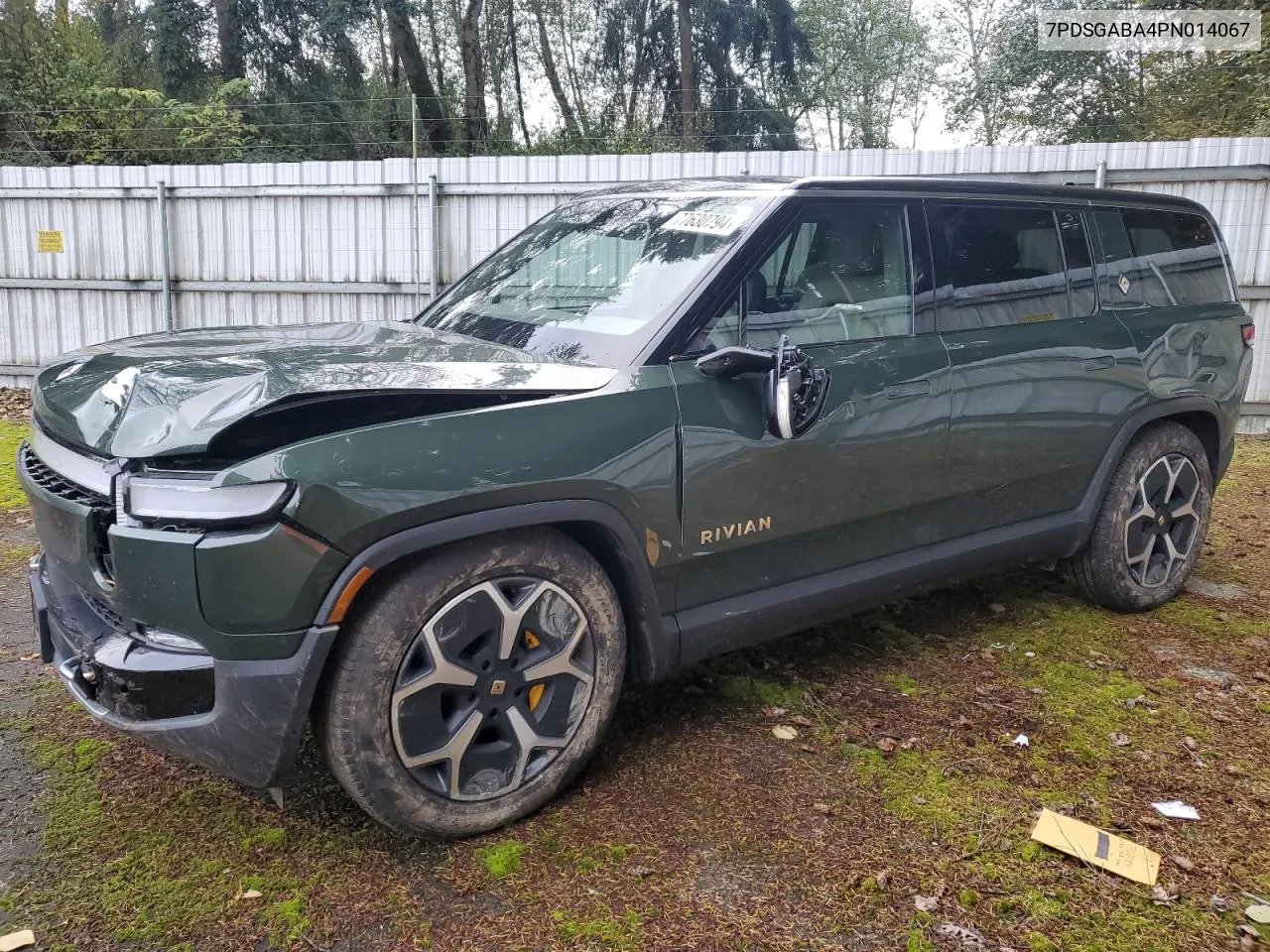 2023 Rivian R1S Adventure VIN: 7PDSGABA4PN014067 Lot: 77630794