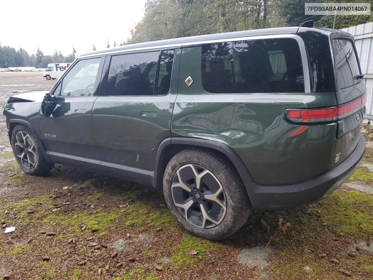 2023 Rivian R1S Adventure VIN: 7PDSGABA4PN014067 Lot: 77630794