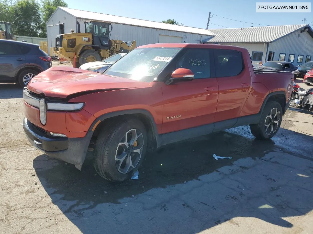 2022 Rivian R1T Adventure VIN: 7FCTGAAA9NN011895 Lot: 58407214