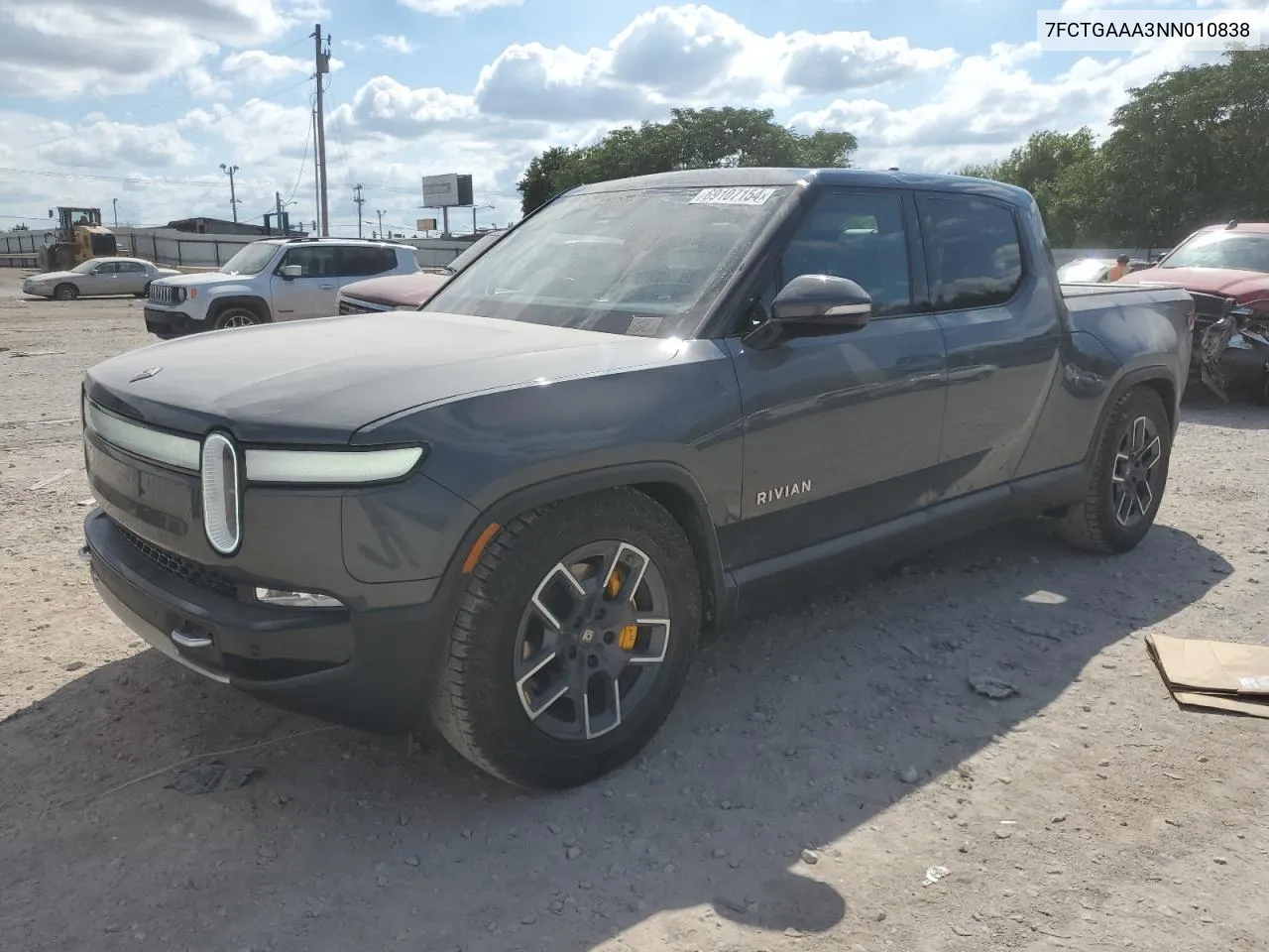 2022 Rivian R1T Adventure VIN: 7FCTGAAA3NN010838 Lot: 69107154