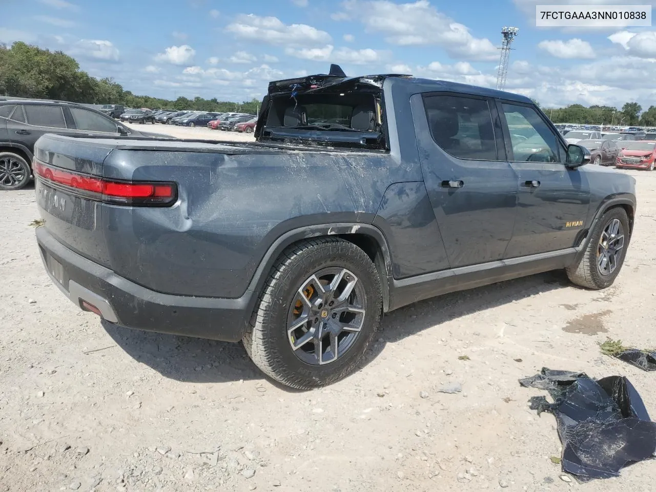 2022 Rivian R1T Adventure VIN: 7FCTGAAA3NN010838 Lot: 69107154