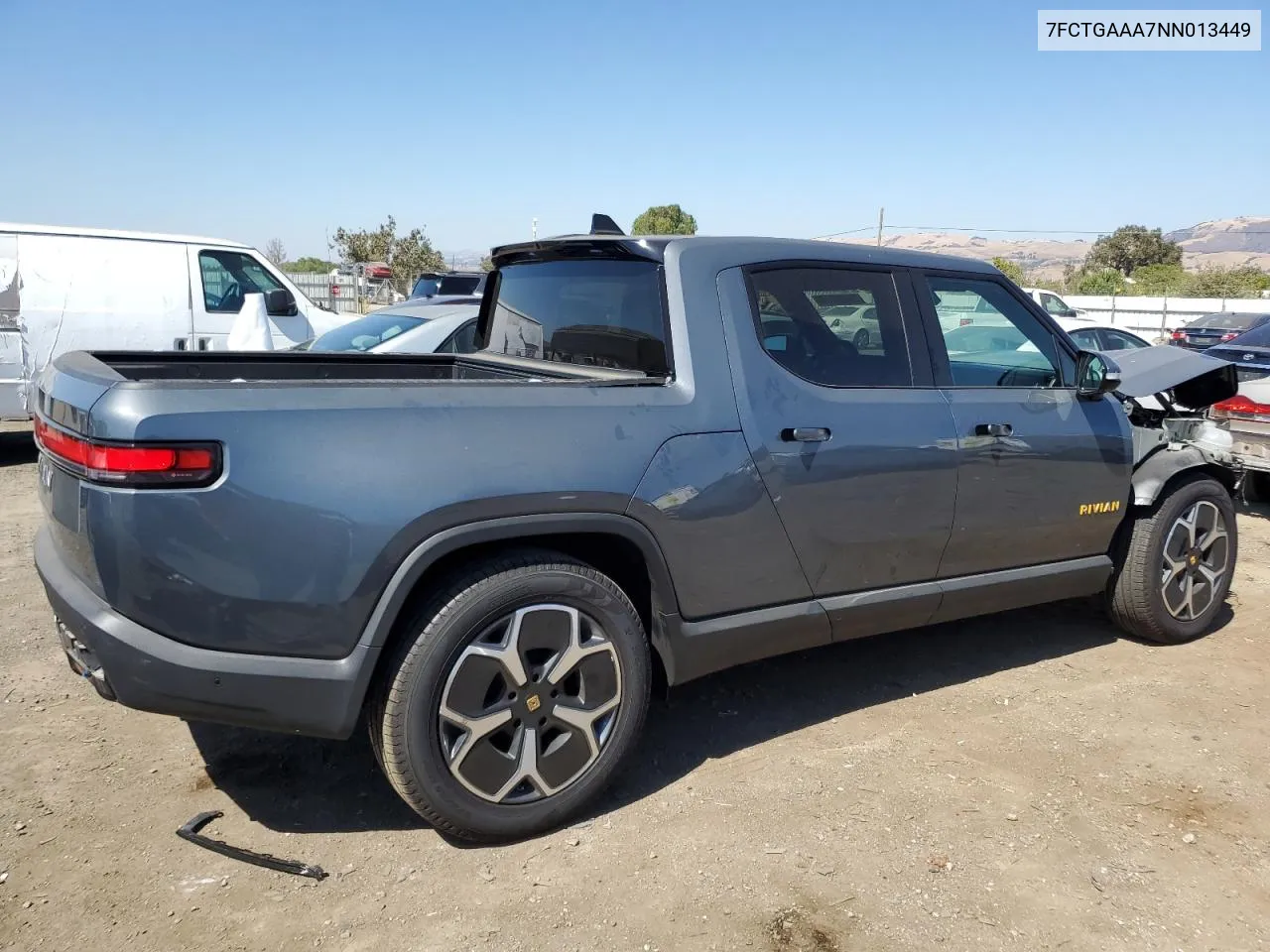 2022 Rivian R1T Adventure VIN: 7FCTGAAA7NN013449 Lot: 70024234