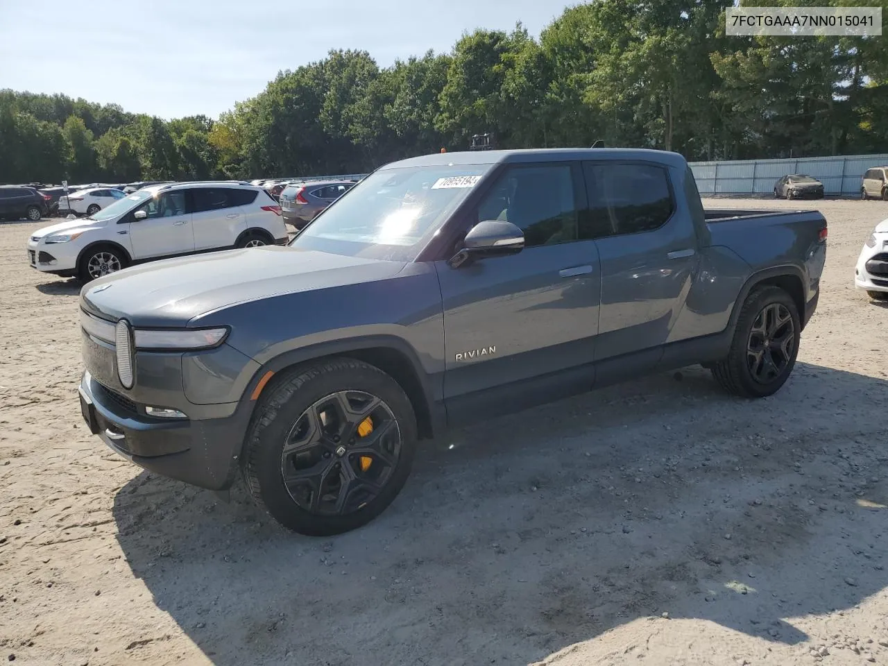 2022 Rivian R1T Adventure VIN: 7FCTGAAA7NN015041 Lot: 70955194