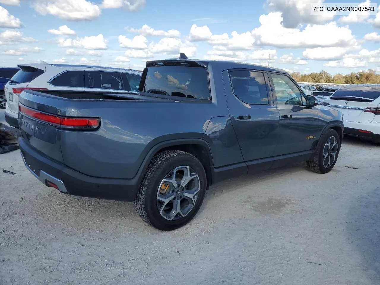 2022 Rivian R1T Adventure VIN: 7FCTGAAA2NN007543 Lot: 77356644