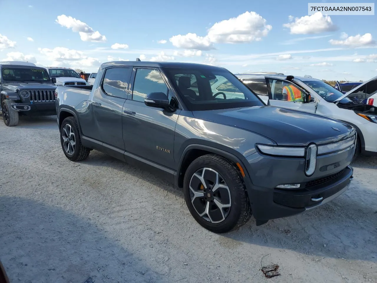 2022 Rivian R1T Adventure VIN: 7FCTGAAA2NN007543 Lot: 77356644